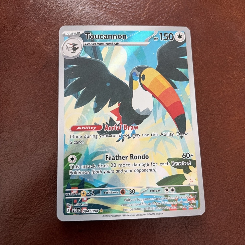 2026 Pokémon Mega Evolution Pitch Black Toucannon 94/84 Illustration Rare